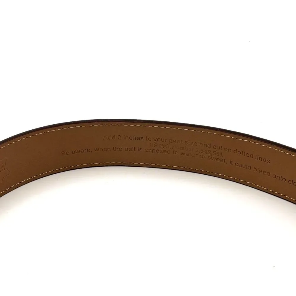 Nexbelt Prometheus Satin Nickel Dress Buckle w/Expresso 1.38